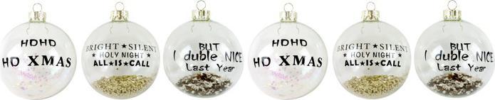 Produktbild Hoff Interieur HoHoHo 6er Weihnachtskugel-Set (6x)