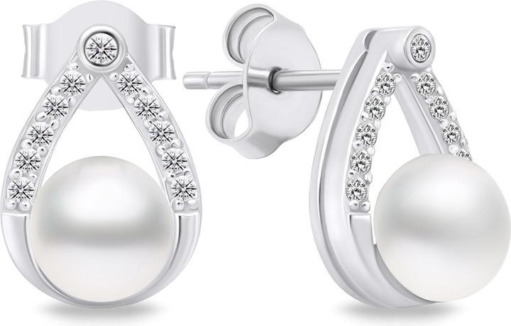 Immagine prodotto Brilio Argento - Incantevoli orecchini in argento con perle e zirconi EA615W