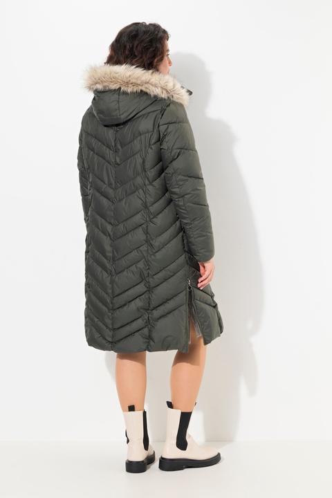 Produktbild Ulla Popken Puffer-Mantel, Kapuze abnehmbar, Stehkragen, Zipptaschen (46, 48)