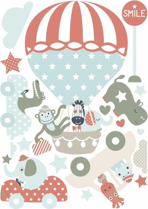 Image du produit Lovely label animaux tatoués sur les murs en tournée (32 x 21 cm)