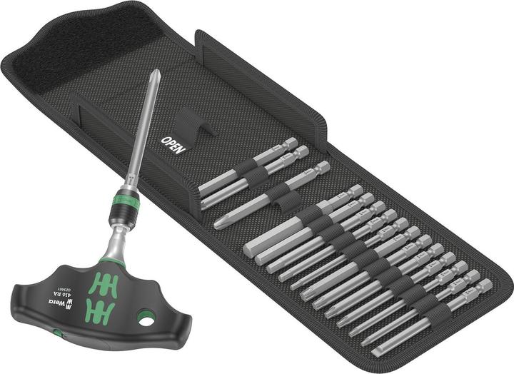 Actual product image Wera Kraftform Compact 400 RA Set (PH2, PH3, PZ2, PZ3, 5.5 mm, T10, T15, T20, T25, T30, T40, 3 mm, 4 mm, 5 mm, 6 mm, 8 mm)