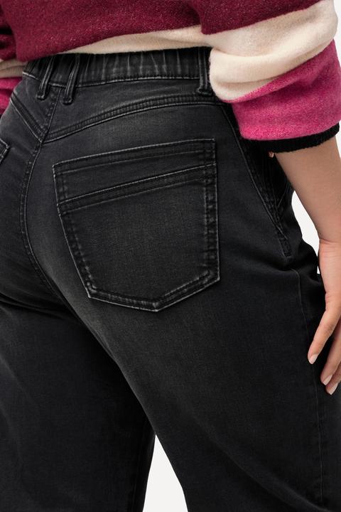 Image du produit Ulla Popken Jean Mom avec revers et couture fantaisie, taille confortable (56)