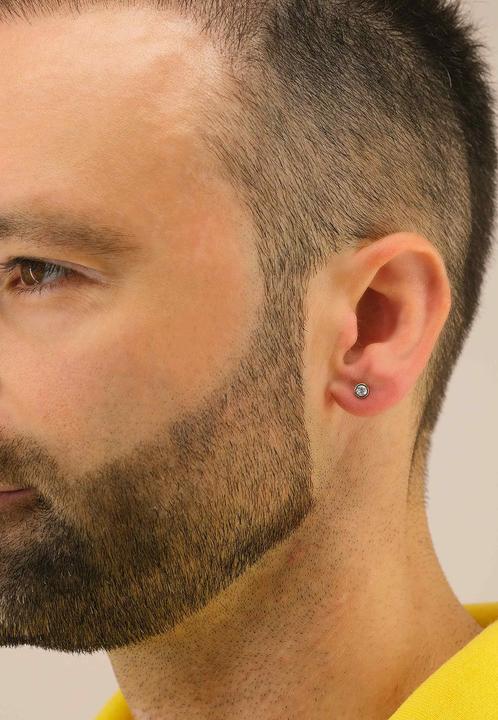 Actual product image Muau Stud earrings frame setting (White gold 750 0.34ct.2 H SI diamonds each 0.17ct.)