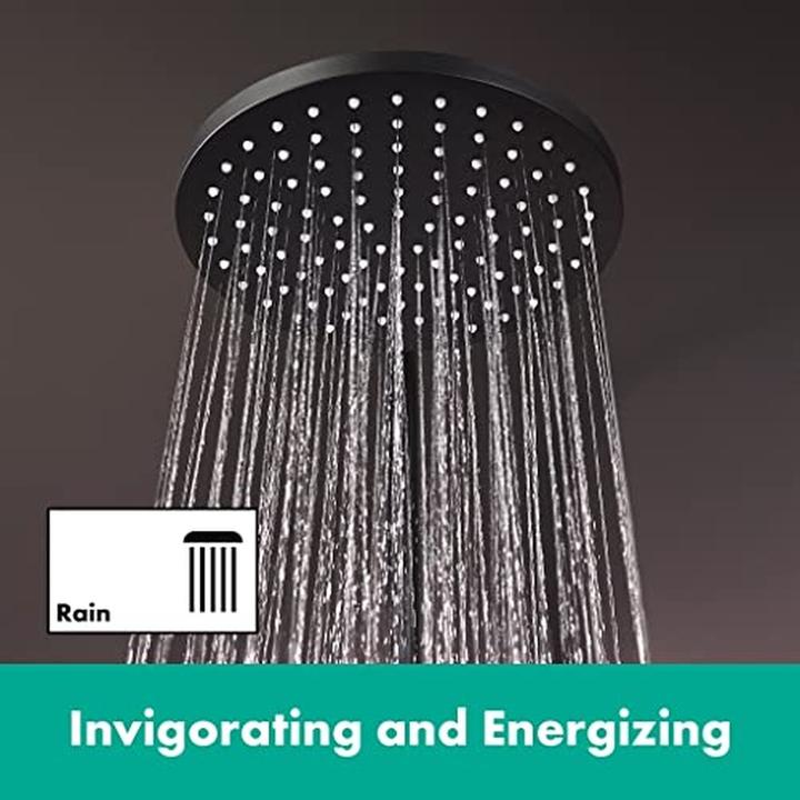 Produktbild hansgrohe HG Kopfbrause Vernis Blend 200 1jet EcoSmart mattschwarz (1 Strahlarten, 8.70 l/min)
