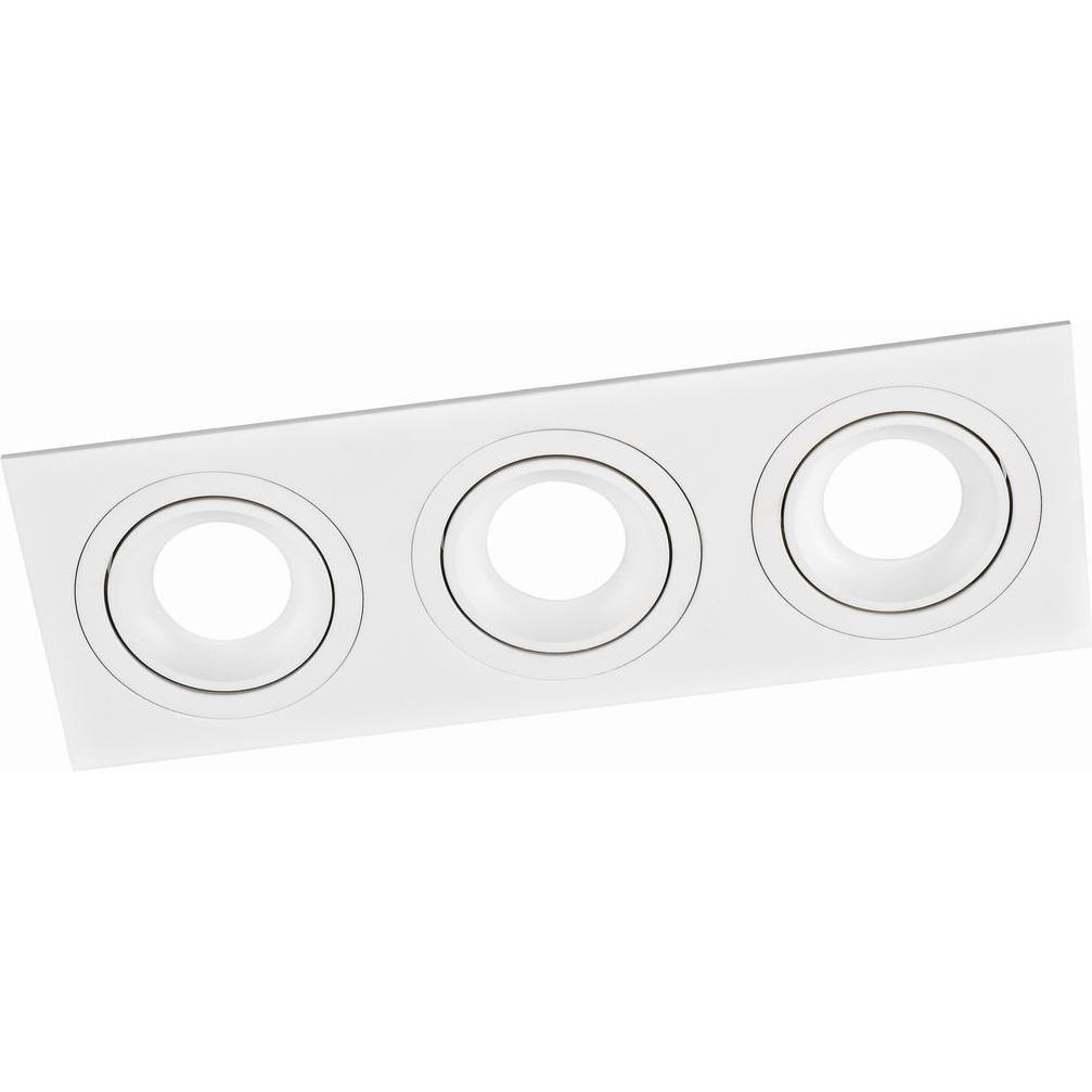 Leduro, Zubehör Beleuchtung, SQUARE 3 Recessed white GU10 x 3