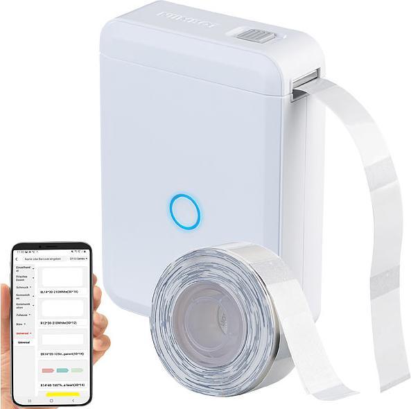 Callstel Imprimante d'étiquettes thermique mobile sur batterie (203 dpi)