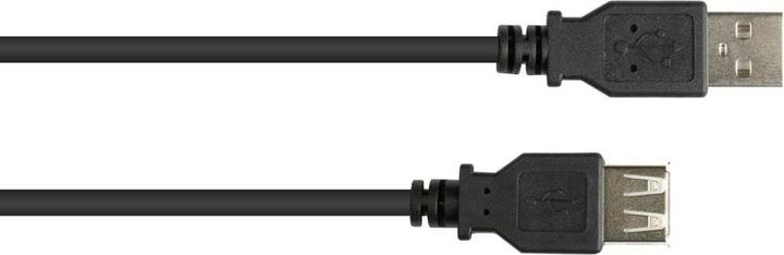 Image du produit Varia Verlngerungskabel USB 2.0 Stecker A an Buchse A, schwarz, 0,15m (0.15 m, USB 2.0)