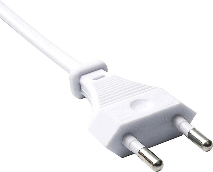 Produktbild Akyga Strom Adapterkabel (1x Euro-Stecker - 1x Kleingeräte-Buchse C7) 1.50 m Wei (1.50 m)