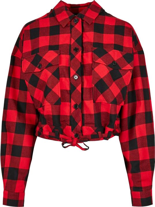Produktbild Urban Classics Ladies Short Oversized Check Shirt (XL)