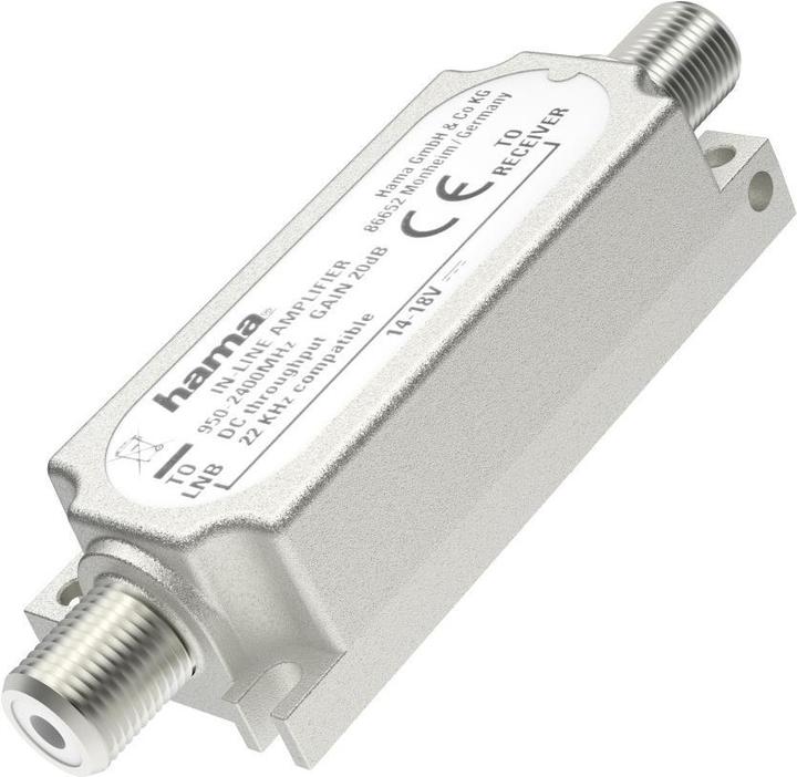 Image du produit Hama Amplificateur SAT en ligne, 20 dB (20 dB)