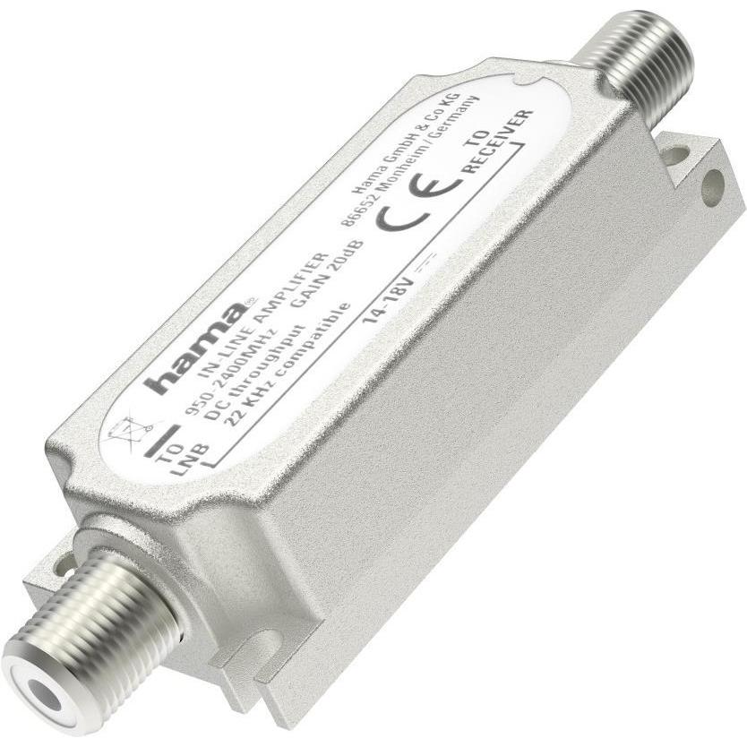 Hama SAT-Inline-Verstärker, 20 dB (20 dB), Antennenkabel
