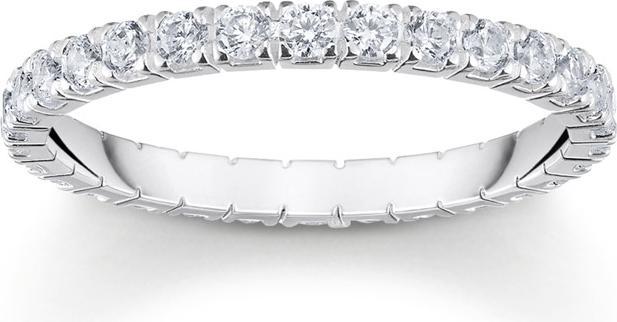 Produktbild Thomas Sabo Ring in zartem Design mit weissen Steinen (54, 925 Silber)