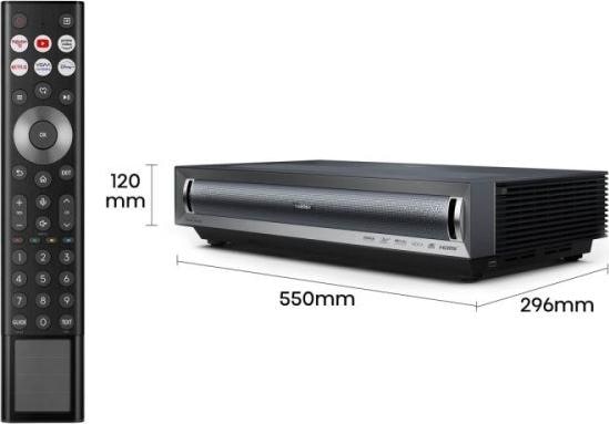 Actual product image Hisense LASER TV PX3 80-150 4K (UHD, 3000 lm, 0.22 :1)