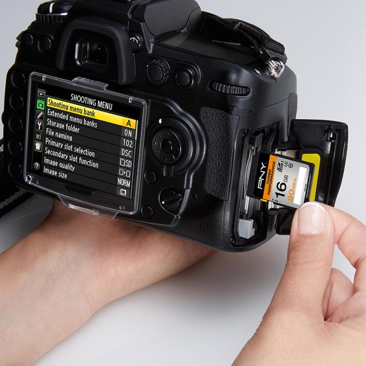 Actual product image PNY SDHC Card 16GB Turbo Performance UHS-I (16 GB, SDHC, U3, UHS-I)