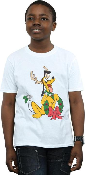 Actual product image Disney Boys Pluto Christmas Reindeer T-Shirt (152, 158)
