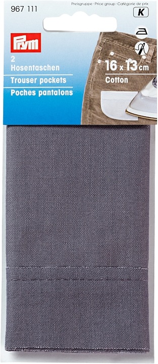Actual product image Prym Trouser pockets 1/2 for ironing on (2 pieces) (2 x)