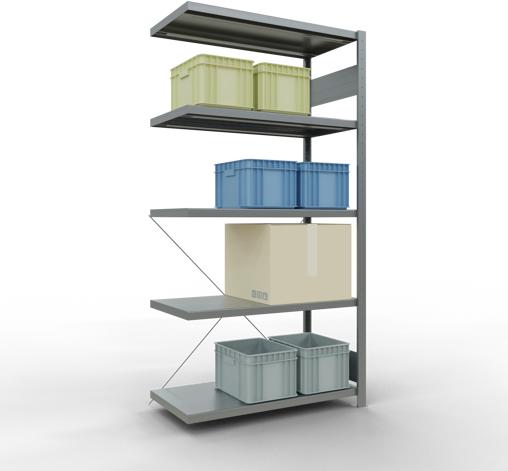 Actual product image Schulte Lagertechnik MULTIplus250 boltless bay system with cross brace