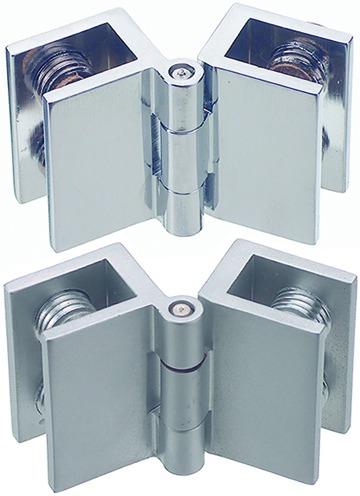 Image du produit Werkstarck Double charnière de porte en verre pour un montage affleurant