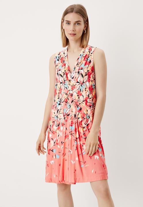 Produktbild s.Oliver Kleid Musterkleid mit Falten (36)