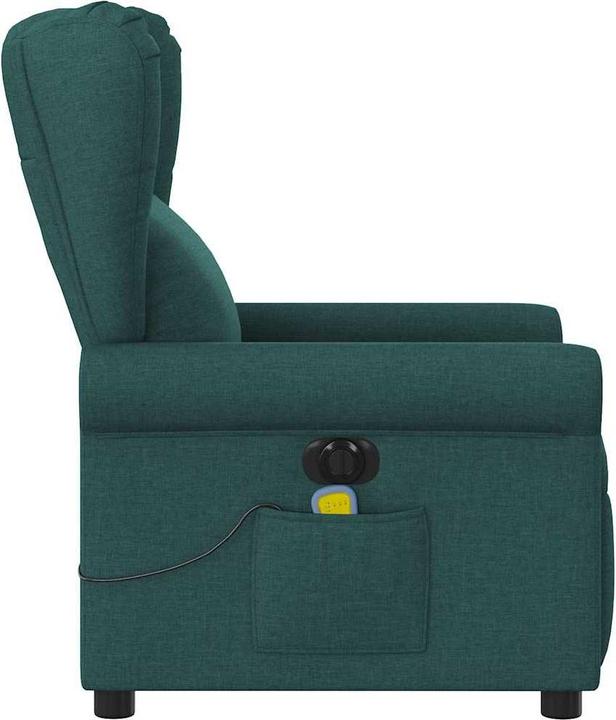 Image du produit VidaXL Fauteuil de massage électrique Vert foncé Tissu