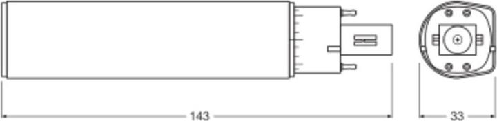 Produktbild Ledvance LED-Kompaktlampe (G24q-2, 700 lm, 1x)