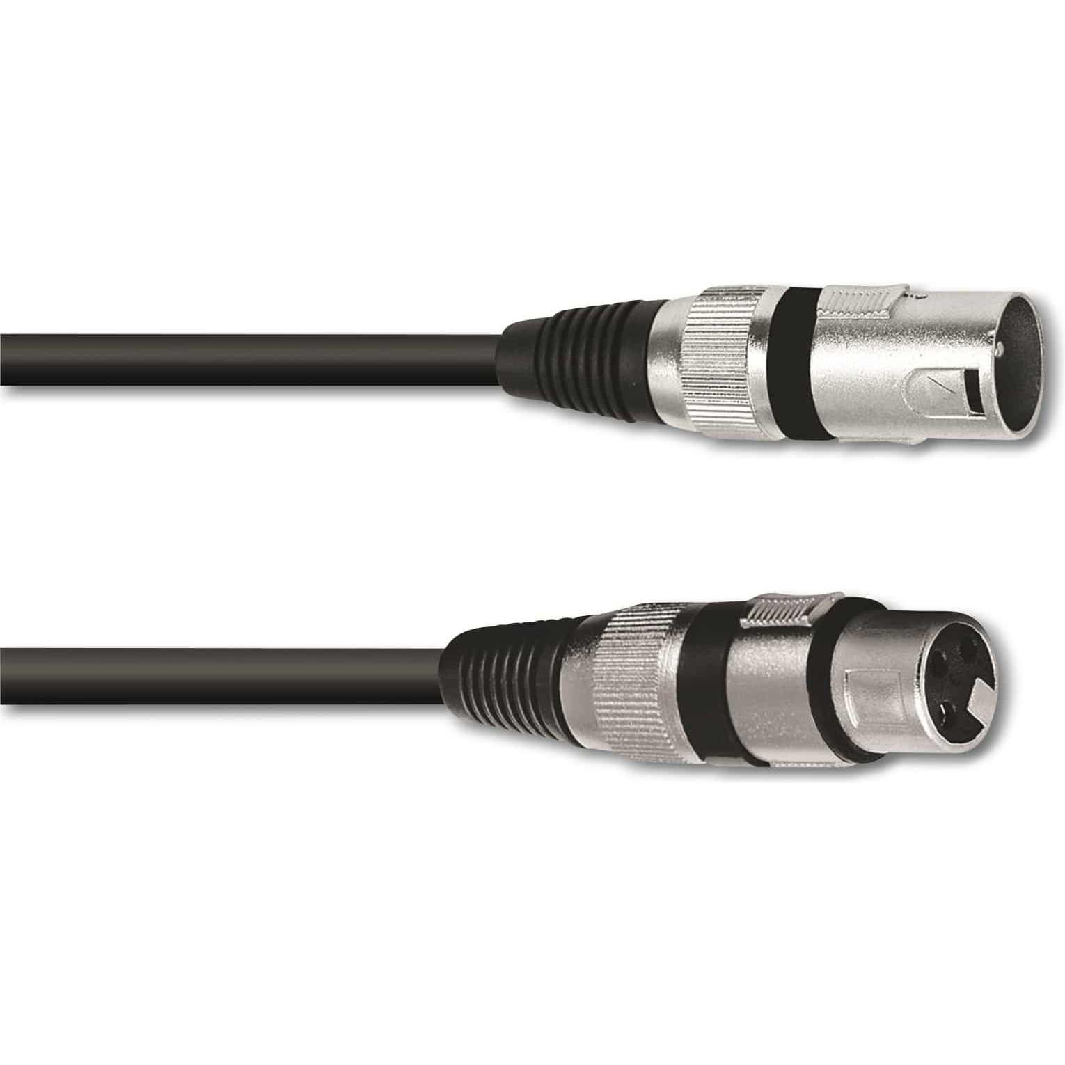 Omnitronic XLR Kabel 3pol 0,5m sw (0.50 m, XLR), Audio Kabel