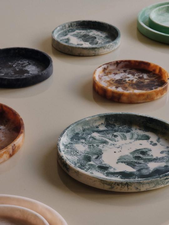 Produktbild Ferm Living Mist Tray - Ø20 - Emerald Off-white