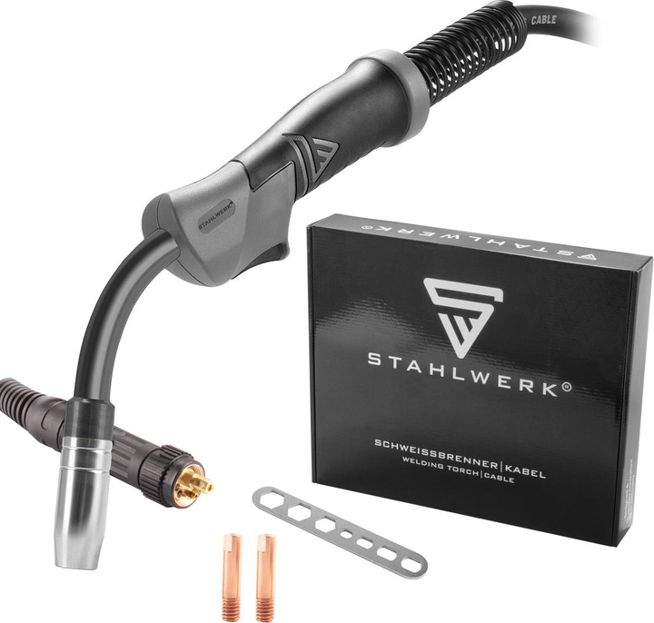 Produktbild Stahlwerk Schweissbrenner MIG MAG AK15/MB15 5m Schlauchpaket Eurozentralanschluss