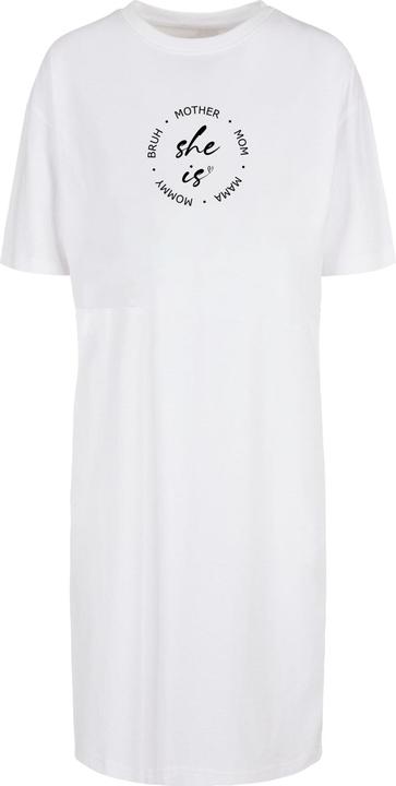 Merchcode Ladies Mothers Day - She is Organic Oversized Slit Dress - 118803 (L)