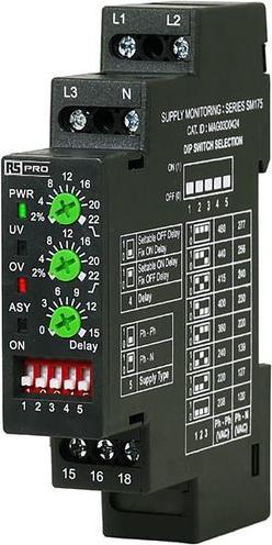 Actual product image RS PRO Phase Monitoring Relay, 3 Phase, SPDT, DIN