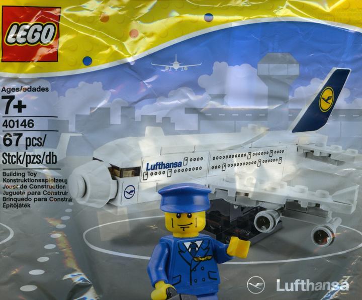 Actual product image LEGO Promotional Exclusive Lufthansa Airbus A380 (40146)