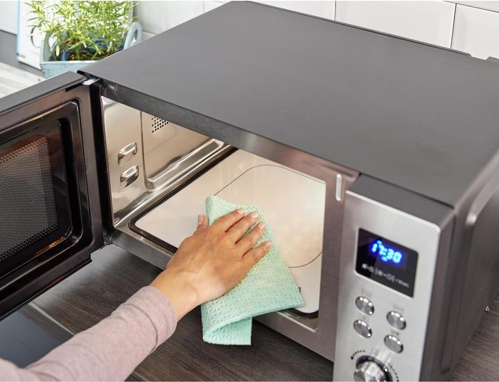 Image du produit Severin Microwave w/ceramic plate 900 watts 25 l - Steel (29070) (25 l)