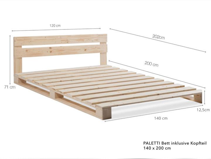 Actual product image Möbel-Eins Paletti (140 x 200)