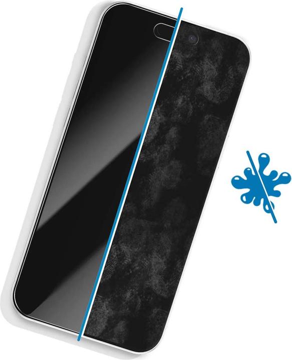 Actual product image Crong Hardened privacy glass iPhone 16/15 (1 pcs., Apple iPhone 15, Apple iPhone 16)