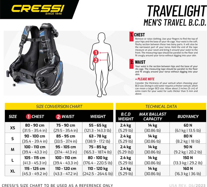 Actual product image Cressi Travelight (M)