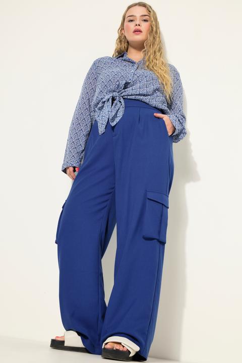 Produktbild Studio Untold Cargohose, High Waist, Wide Legs, teilelastischer Bund, Cargotaschen (52)