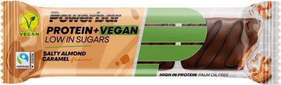 Actual product image Powerbar Protein Plus Low Sugar Vegan (Caramel, Salty almond, 12 pcs., 504 g)