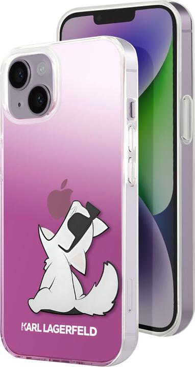 Actual product image Karl Lagerfeld KLHCP14MCFNRCPI iPhone 14 Plus 6.7" hardcase pink / pink Choupette Fun (Apple iPhone 14 Plus)