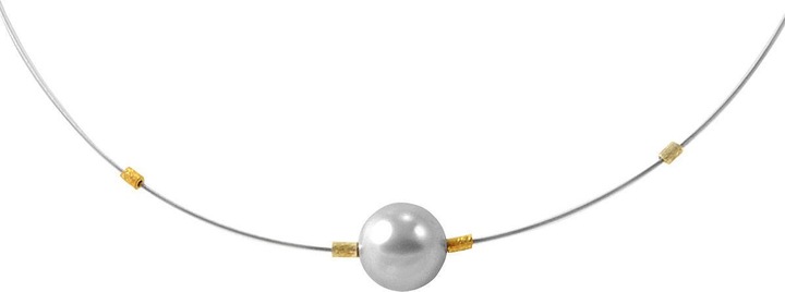 Produktbild Ursula Christ Kette mit grauer Muschelkernperle (Stahl)
