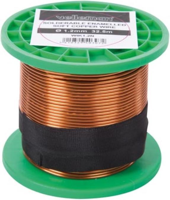 Image du produit Velleman Fil de bobinage Ø1.2Mm 32.5M 0.5 Ohm (32.50 m)