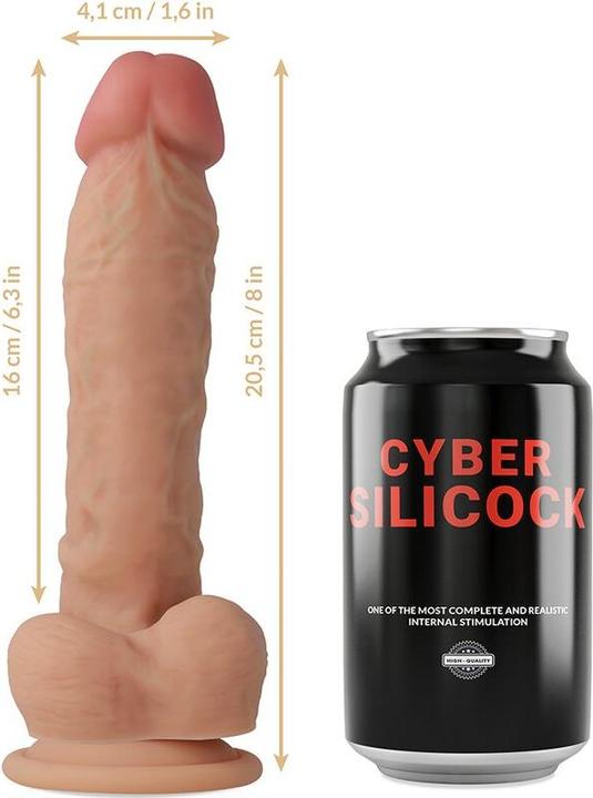 Produktbild Cyber Silicock STRAP-ON MAGNUS FLÃoeSSIGE SILIKON MIT 3 RINGEN GRATIS 20.5 CM -O- 4.1 CM