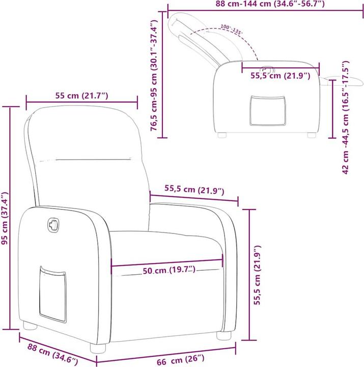 Produktbild vidaXL Relaxsessel
