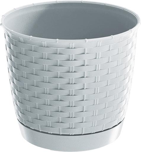 G. Wurm Vaso di plastica bianco (L/H/D) 19x16x19cm 2,80L (19 cm)