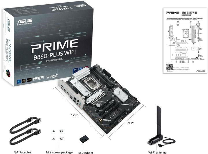 Immagine prodotto ASUS PRIME B860-PLUS WIFI (LGA 1851, Intel B860, ATX)