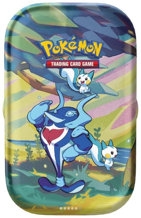 Actual product image Pokémon TCG - Vibrant Paldea Mini Tin (Espathra / Goomy / Leafeon / Oricorio / Pachirisu) assorted (English, Tin)