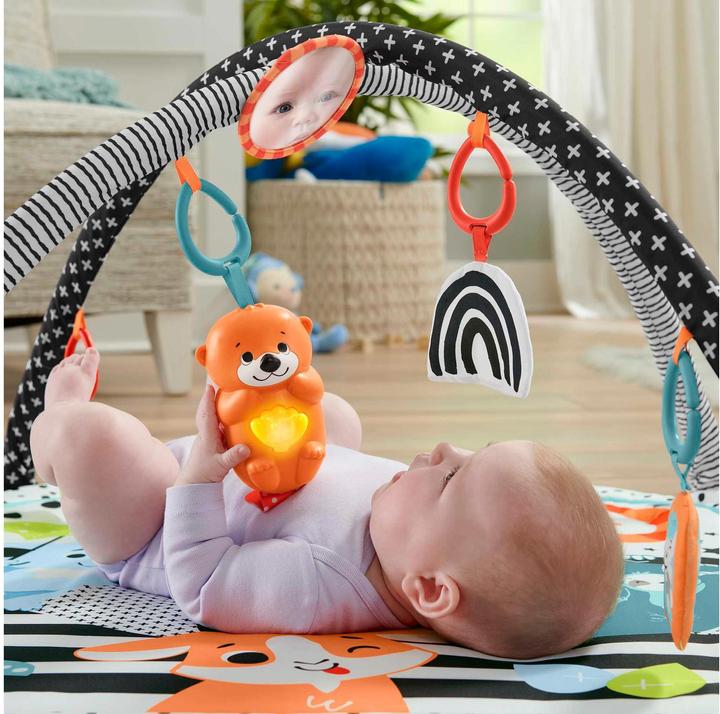 Actual product image Fisher-Price Animal Friends Contrast Play Blanket