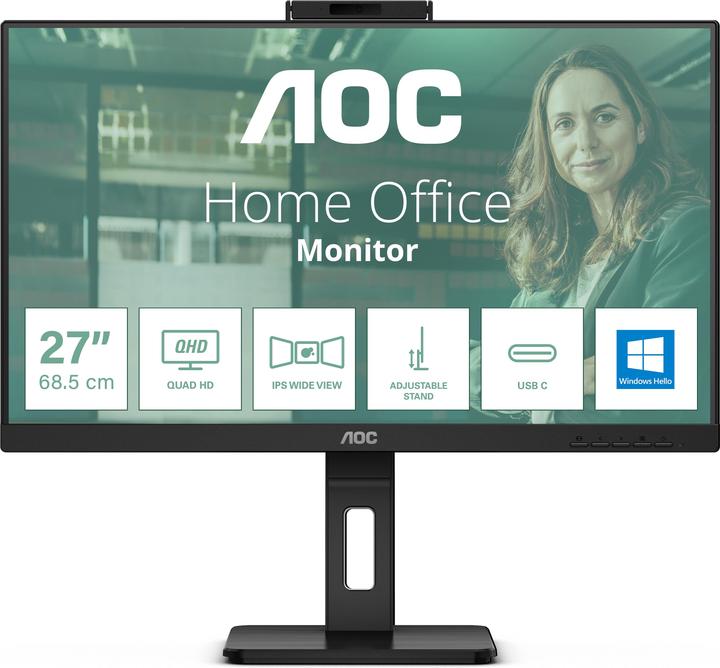 Produktbild AOC 60,5cm (23,8") 24P3QW 16:09 2xHDMI+DP IPS black retail (1920 x 1080 Pixel, 23.80")
