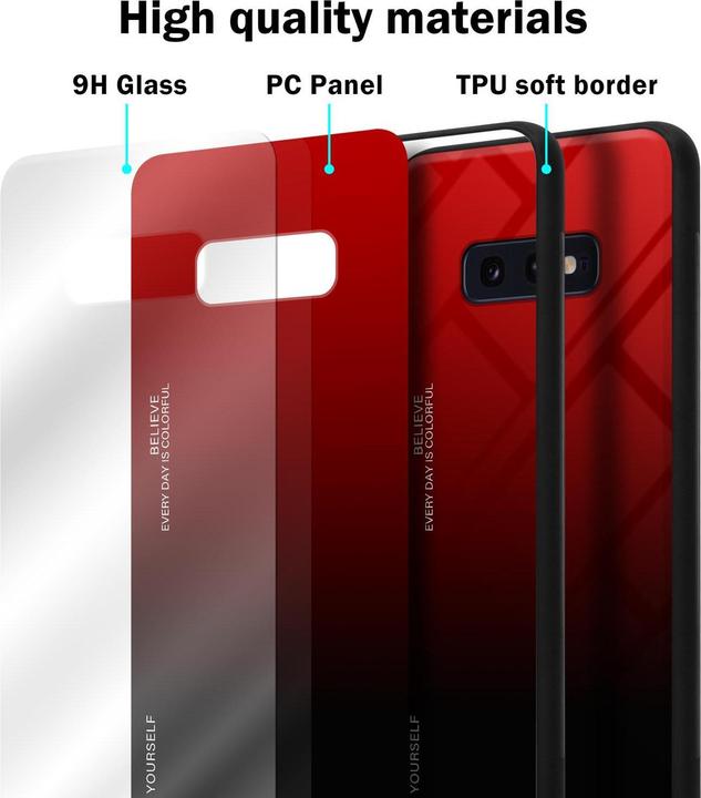 Actual product image Cadorabo TPU 2 colors glass cover (Samsung Galaxy S10e)