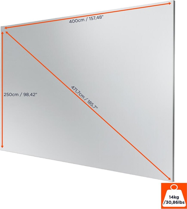Image du produit Celexon Expert PureWhite - Écran - adapté au montage mural - 472 cm (186") (185.71", 16:10)