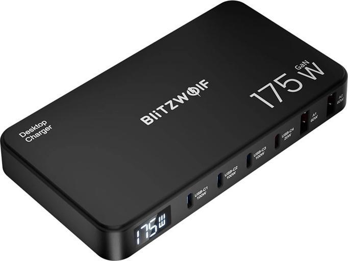 BlitzWolf BW-S30 6-in-1 Charging Station 4xUSB-C + 2xUSB 175W (175 W)